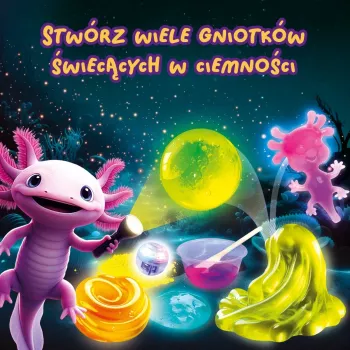 Set Slumi Science - Švytintis stresinis kamuoliukas