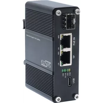PoE skirstytuvas Exsys EX-60328, 12V 1A išvestis ne PoE įrenginiams