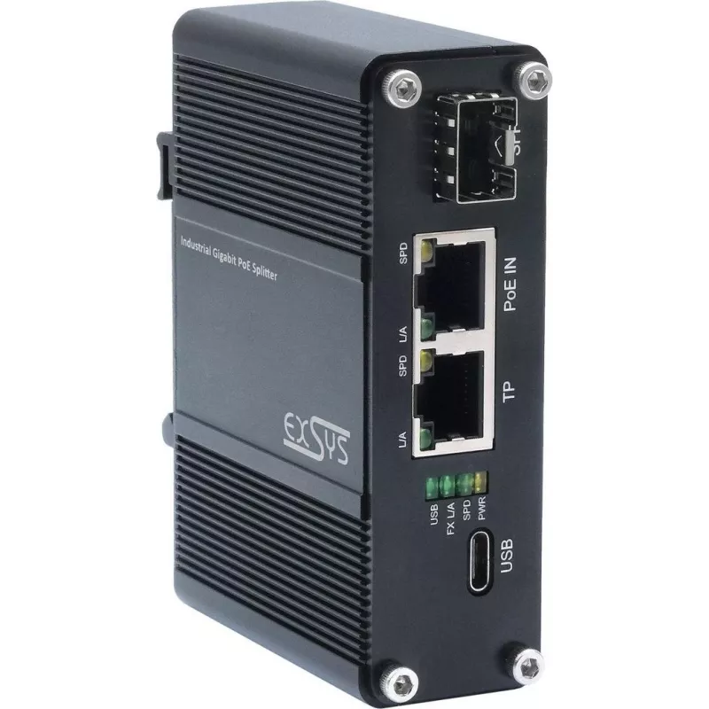 PoE skirstytuvas Exsys EX-60328, 12V 1A išvestis ne PoE įrenginiams
