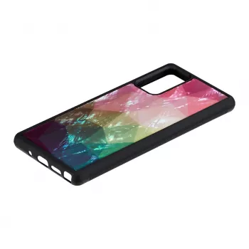 Apsauginis telefono dėklas iKins Samsung Galaxy Note 20 — vandens gėlė, juodas