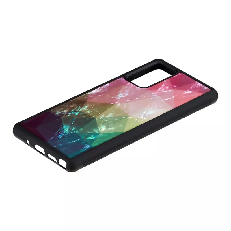 Apsauginis telefono dėklas iKins Samsung Galaxy Note 20 — vandens gėlė, juodas