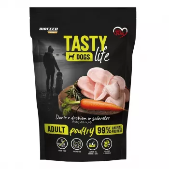BIOFEED Tasty Dogs Life Poultry - šlapias šunų maistas - 500g