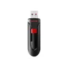 USB atmintukas SANDISK Cruzer Glide 32 GB USB Type-A 2.0, slankioji konstrukcija, apsauga slaptažodžiu, juoda/raudona