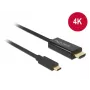 Vaizdo kabelio adapteris DeLOCK 85259 USB Type-C į HDMI 2m juodas
