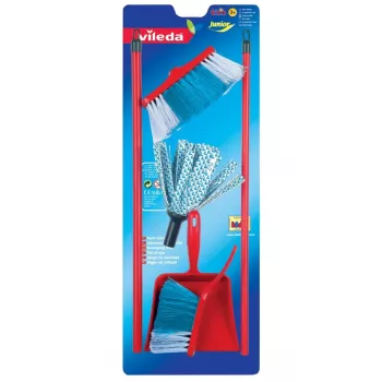 Vileda šluostės šluota su šepečiu ir semtuvėliu rinkinys