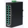 TRENDnet TI-PG160 - nevaldomas komutatorius - 16 x 10/100/1000 (PoE+) - montuojamas ant DIN bėgelio, sienos - PoE+ (240 W)