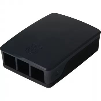Raspberry Enclosure Originali for 4B Juoda/Pilka (RPI4 CASE BLK/GRY)