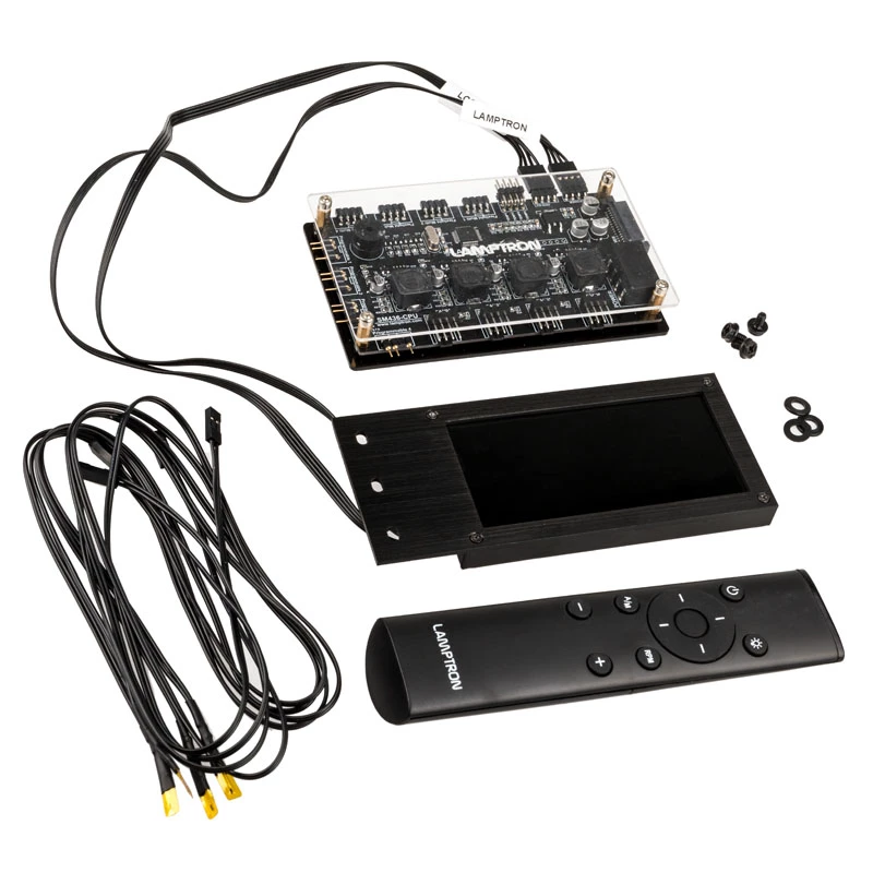 Lamptron SM436 PCI ventiliatoriaus ir RGB LED valdiklis, juodas