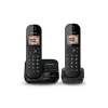 Panasonic KX-TGC422G - Schnurlostelefon - Anrufbeantworter mit Rufnummernanzeige - DECT - Schwarz + zusätzliches Handset (KX-TGC422GB)
