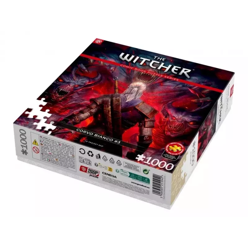 Good Loot komiksų dėlionė: The Witcher (Wiedźmin) Corvo Balta, 1000 vnt.