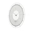 NeXtime klok 8125 Fancy Round, Ø43 cm, Sieninis, Balta/Sidabrinė