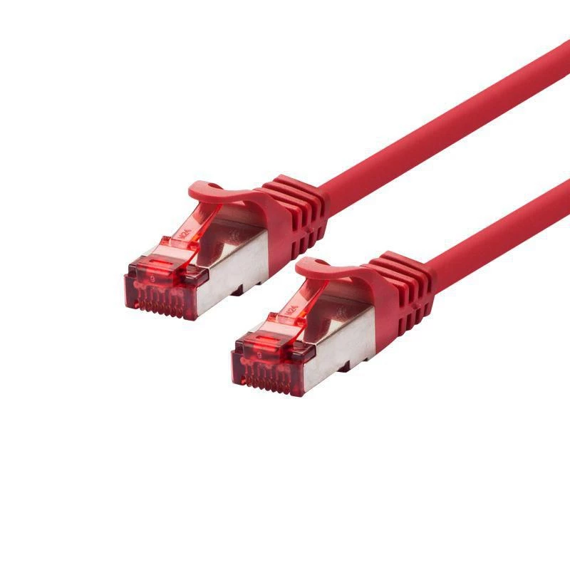 Tinklo kabelis LOGON Cat6 SSTP/PIMF 3 m, RJ-45–RJ-45, raudonas