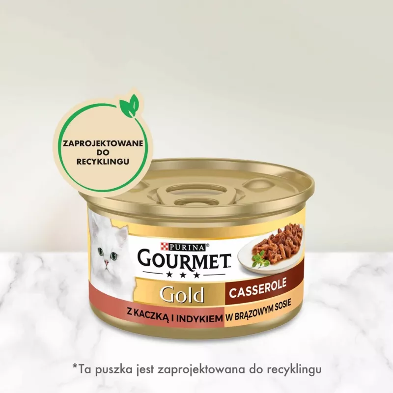 GOURMET GOLD - Troškinys su antiena ir kalakutiena 85 g