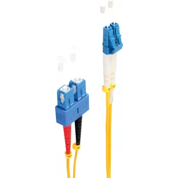 shiverpeaks BS77809 šviesolaidinis kabelis 2 m LC SC OS1/OS2 geltonas (BS77809)
