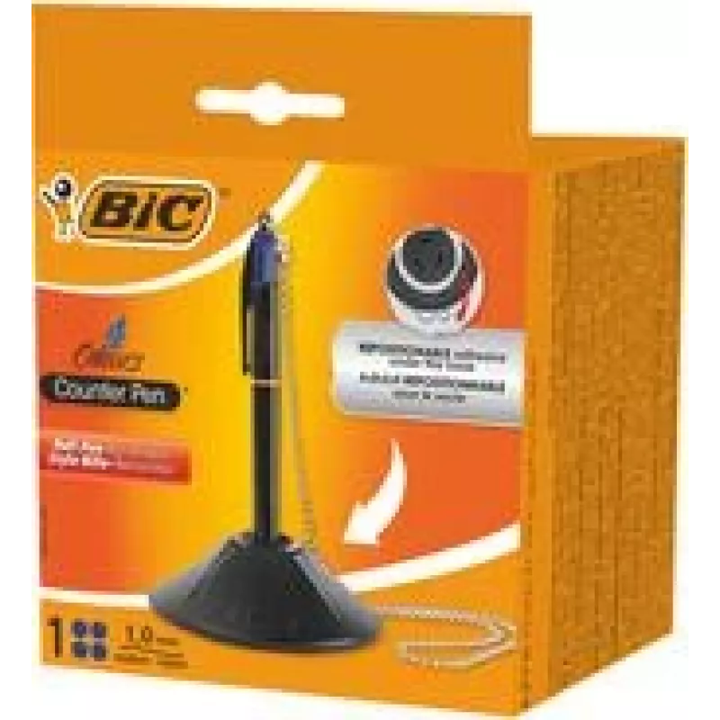 Sukamasis ištraukiamas tušinukas BIC 527507 Mėlynas Vidutinis 1 vnt. Juodas