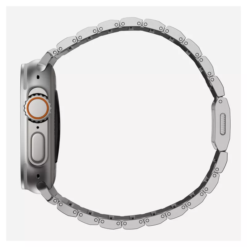 NOMAD Titanium Band for Apple Watch 46mm/49mm Sidabrinė