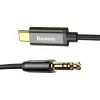 Baseus Yiven garso kabelis USB-C į 3,5 mm mini lizdą, 1,2 m (juodas)