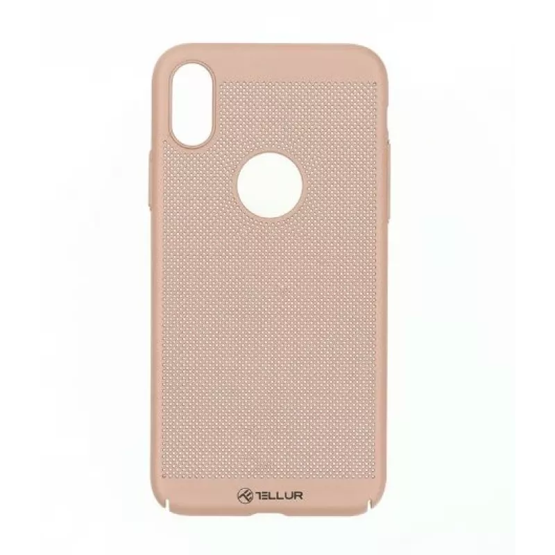 Tellur iPhone X dėklas, rožinis auksas