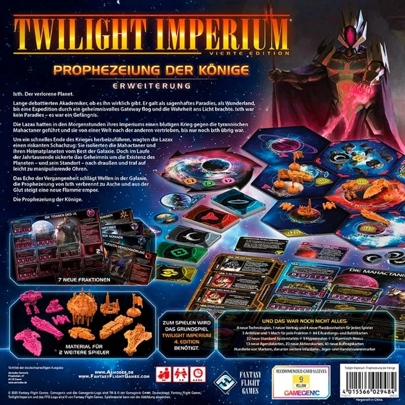 Twilight Imperium 4.Edition - Prophecy of Kings, stalo žaidimo plėtinys