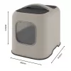 Uždengtas kačių tualetas Rotho BIALA smėlio spalvos 395×510×443 mm, plastikinis su kastuvėliu