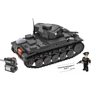 Konstruktorius Cobi Panzerkampfwagen II Ausf. F — 813 detalių, juodas, amžius 9+
