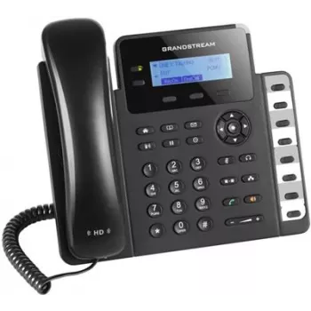 DECT telephone Grandstream GXP1628 — DECT stalinis / sieninis telefonas, LCD 132x48 px, garsiakalbis, 500 kontaktų, RJ‑9 ausinės