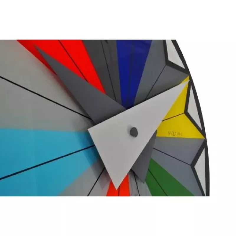 NeXtime klok 8163 Circus, Ø43 cm, Sieninis, Juoda / Įvairiaspalvė