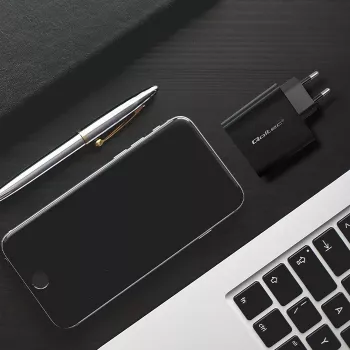 Įkroviklis QOLTEC Super Quick PD 65W USB‑C Power Delivery 5–20V, 1x USB‑C, USB PD 3.0, Type C kištukas, 65 W