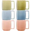 6 keraminių puodelių rinkinys Staub Multicolor 350 ml – 6×350 ml keraminių puodelių