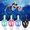Nardymo kaukė Free Breath M2068G L/XL — viso veido nardymo kaukė, dydis L/XL, juoda