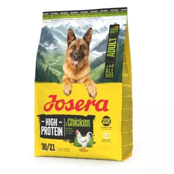 Sausas šunų maistas JOSERA High Protein Adult Chicken — 3 kg maišelis, daug baltymų turinti formulė suaugusiems