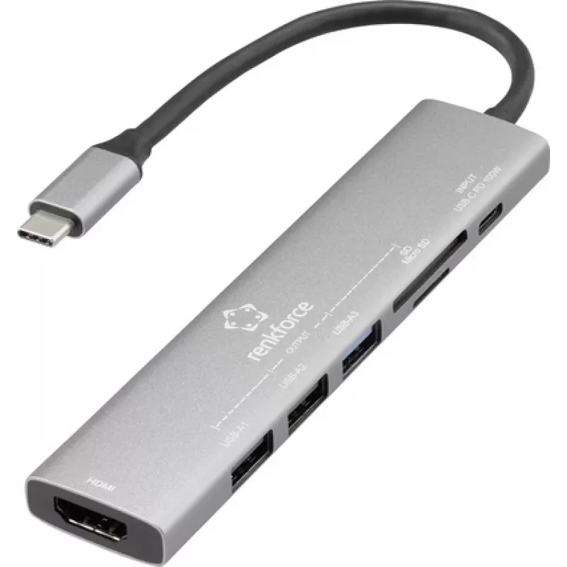 Renkforce USB-C dokinimo stotelė RF-DKS-907 Tinka prekės ženklui dokinimo stotelės Universal (RF-6797970)