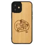Apsauginis telefono dėklas Man and Wood, skirtas iPhone 12 mini — vaikiškas žuvies dizainas