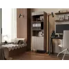 Cama 3 ALMERA Knygų spinta 60x42x185 riešutas/kašmyro