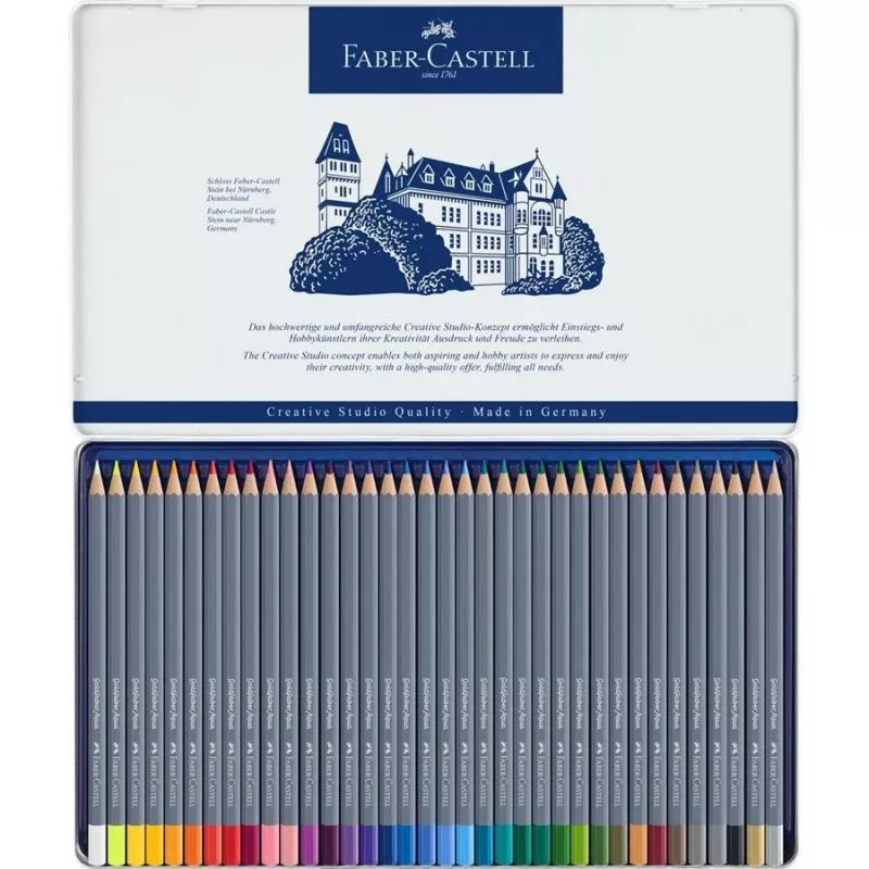 Spalvoti pieštukai Faber-Castell Goldfaber Aqua 36 vnt.
