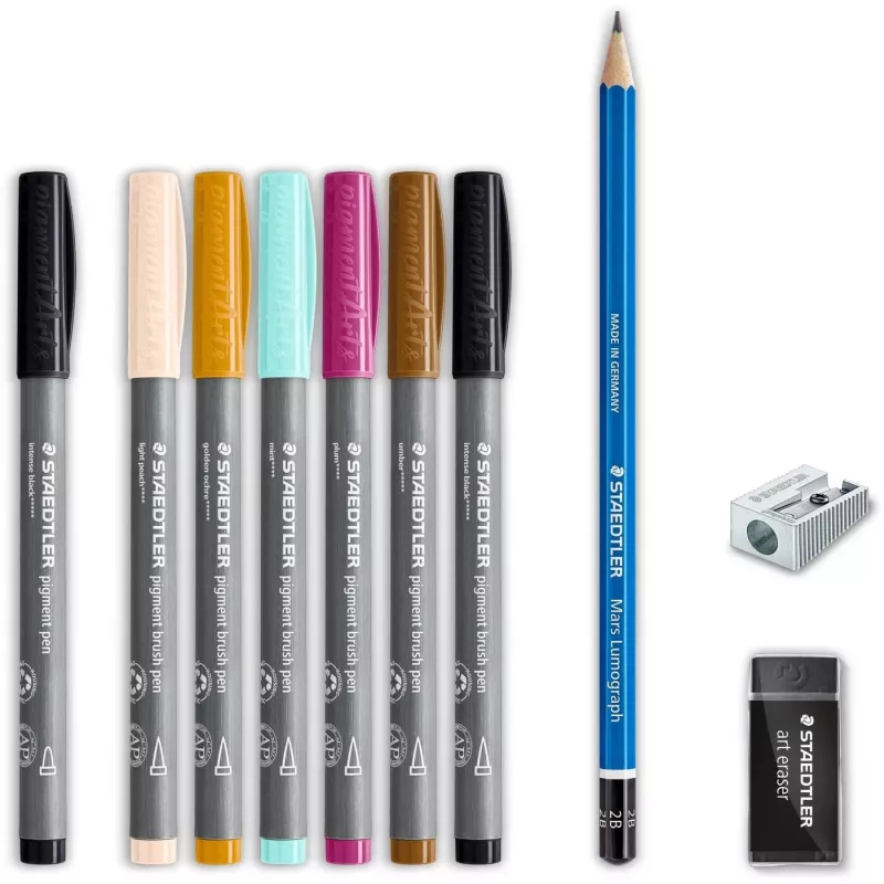 Piešimo rinkinys “Staedtler LineArt & Botanical”