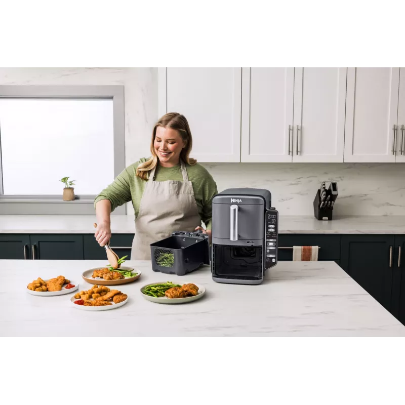 Ninja Double Stack XL karšto oro gruzdintuvė 2 skyriai su temperatūros zondu SmartCook 9,5 L SL451EU