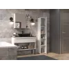 Vonios spintelė-spinta top e shop NEL II BIEL POŁ — laisvai stovinti, 5 lentynos, 310×300×1740 mm, balta
