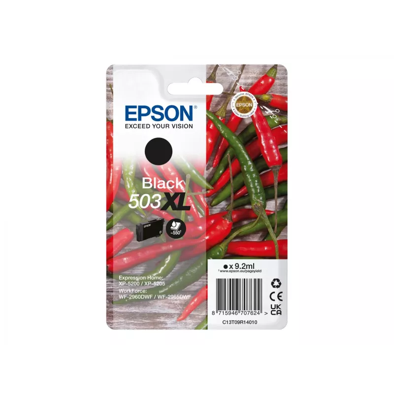 Epson 503XL rašalo kasetė 1 vnt. Originali didelio našumo (XL) juoda