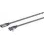 USB laidas S/CONN 13-56020 USB 3.2 Gen 2x2 1 m USB C Pilkas