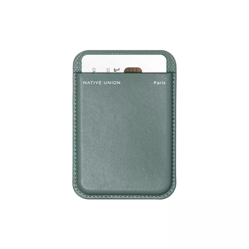 Dėklo-piniginė native union (Re) Classic žalios spalvos, suderinama su iPhone 15/15 Pro/15 Plus/15 Pro Max, iPhone 14/14 Pro/14 Plus/14 Pro Max, iPhone 13/13 Pro