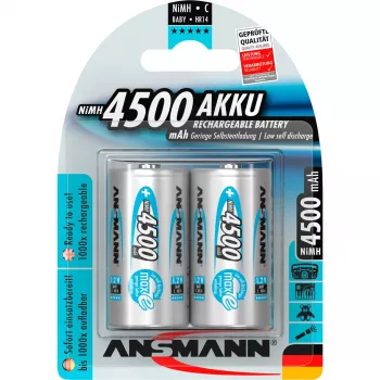 1x2 Ansmann maxe akumuliatorius NiMH Baby 4500 mAh Vokietija (5035352)