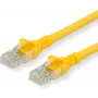 ROLINE - komutacinis kabelis - RJ-45 (M) į RJ-45 (M) - 50 cm - UTP - CAT 6a - be halogenų, lietas, vytinė sruoga - geltonas (21.15.2720)