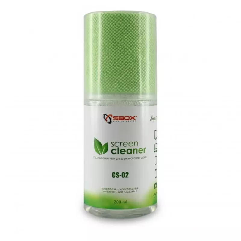 Sbox CS-02 ekrano valiklis 200 ml