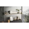 Cama Shelf PORTO 150x18x16.5 ąžuolas/juoda