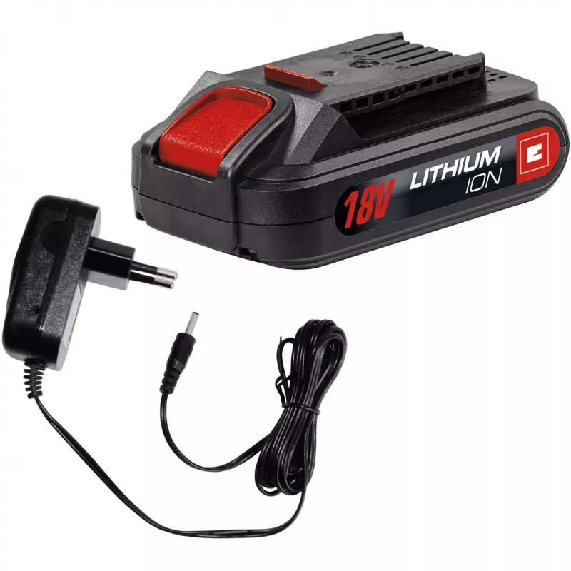 Pistol grip tipo grąžtas Einhell TC-CD 18-2 Li, begriovėlis griebtuvas, 1,5 Ah baterija