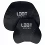 L33T Gaming 160382 prabangių žaidimų kėdžių pagalvėlių rinkinys, atminties putos, aksomas, itin minkštas, juodas