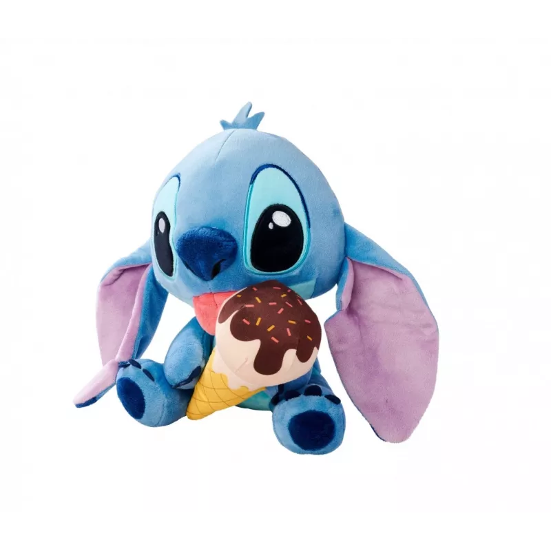 SIMBA pliušinis žaislas Stitch su ledais 25 cm, Originali minkšta figūrėlė