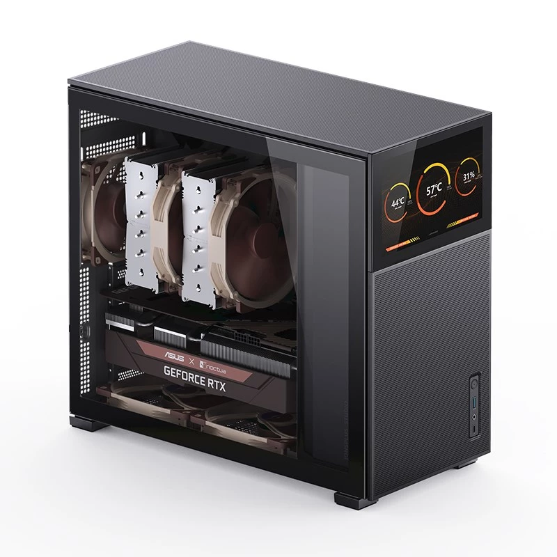 PC korpusas Jonsbo D41 MESH Midi bokštas juodas