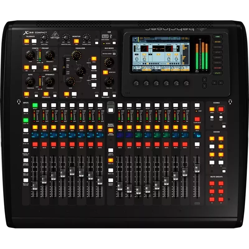 Maišytuvas Behringer X32 Compact 40 kanalų 10 - 22000 Hz Juoda